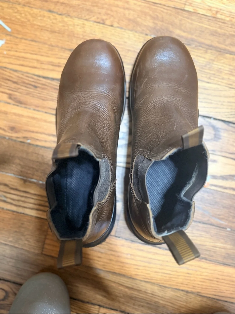 Georgia Boot Eagle One Waterproof Chelsea Work Boots Brown Leather Men’s